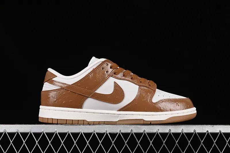 All categories Nk SB Dunk series Nk SB Dunk Low low-top sneakers Nk Dunk Low Lx "Brown Ostrich" camel SB low-top casual sneakers FJ2260-001